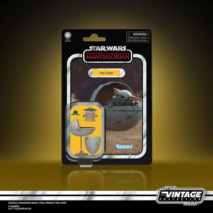 Star Wars The Vintage Collection The Child with Pram Toy, 9,5 cm-Scale The Mandalorian Action Figure, Toys for Kids Ages 4 and Up