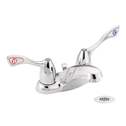 Moen 8810 Commercial M-Bition 4-Inch Centerset Lavatory Faucet with Grid Strainer 1.5 gpm, Chrome