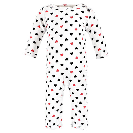 Monos de algodón Hudson Baby unisex para bebé, niña-papá rojo negro, 0-3 meses, niña-papá rojo negro, 0-3 meses
