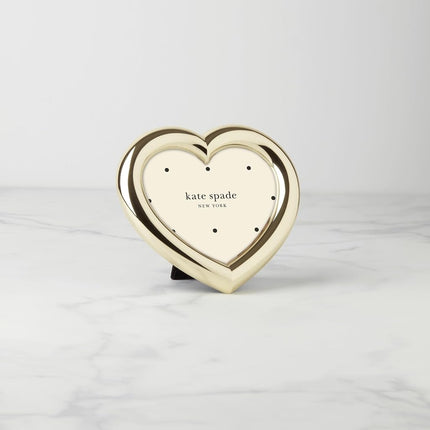 Kate Spade Ks Gold Heart Frame, 1.00, Metallic