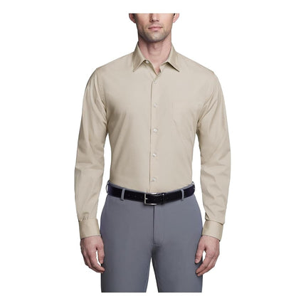 Van Heusen Men's Dress Shirt Fitted Poplin Solid, 