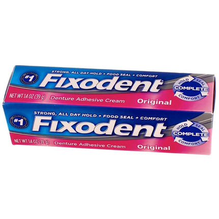 Fixodent Denture Adhesive Cream Original 1.40 Oz (Pack Of 3)