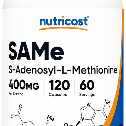 Nutricost SAM-e (S-Adenosyl-L-Methionine) 400mg, 1