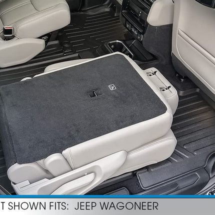 SMARTLINER All Weather Custom Fit Black 3 Row Car Mats Floor Mat Liner Set Compatible with 2022-2023 Jeep Wagoneer Grand Wagoneer (7 Passenger Model)