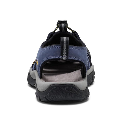 KEEN Men's Newport Closed Toe Comfortable Durable Leather Water Sandals, Naval Academy, 10