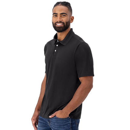 Hanes Sport Men's Cool DRI Men's Performance Polo,Black,Small