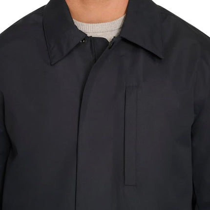 Veste de pluie à manches courtes Cole Haan pour homme, Marine, XL