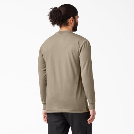 Dickies Men's Long Sleeve Heavyweight Crew Neck Big and Tall, Desert Sand, XL