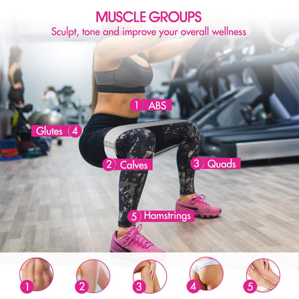 Resistance Bands, Fabric Booty Exercise Bands 3 Set, Heavy Gym Bands for Women and Men, Thick Non-slip Fitness Loops for Glute Legs Hip HIIT Workout, Mes Pouch Included (Color 1)