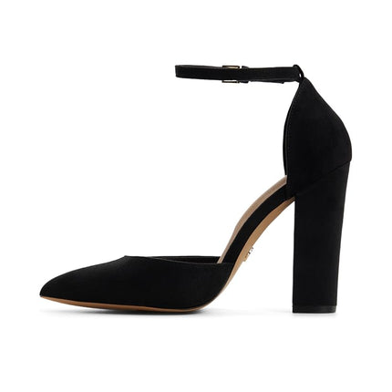 ALDO Women's Nicholes Block Heel Pumps, Black Other, 4 UK