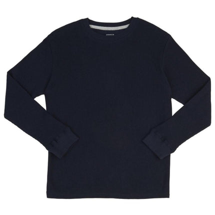 French Toast boys Long Sleeve Thermal Waffle Tee T