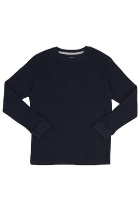 French Toast boys Long Sleeve Thermal Waffle Tee T