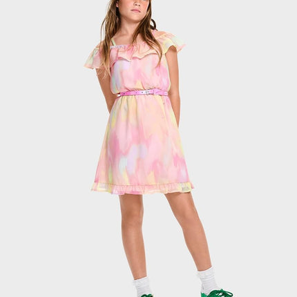 The Children's Place Girls' Casual Everyday Sleeveless Dresses, Multicolor Stripe, X-Large