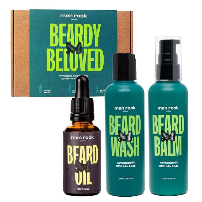 Men Rock Lime Beard Grooming Kit for Men – Awakeni