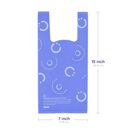 Ubbi Disposable Nappy Sacks, Lavender Scented, Easy-To-Tie Tabs, Durable, Thick Baby Nappy Disposal or Pet Waste Bags, 200 Count