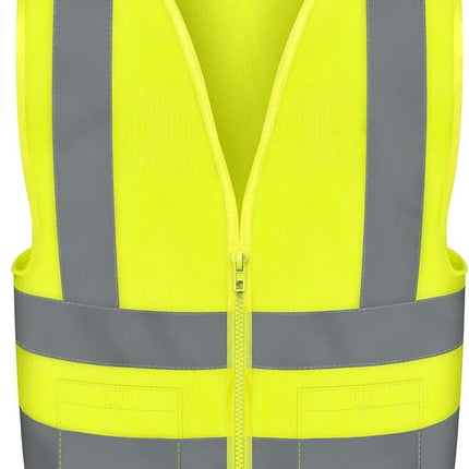 Neiko 53963A High Visibility Safety Vest with 2 Po