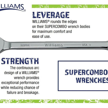 Williams 1218MSC Super Combo Combination Wrench, 18 Millimeter