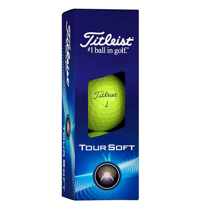 Bolas de golf Titleist Tour Soft, amarillas (una docena)