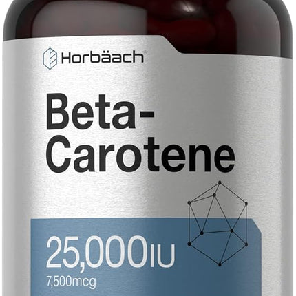Beta Carotene 25000 iu Softgels | 7,500 mcg | 400 