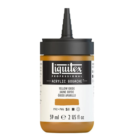 Liquitex Professional Acrylic Gouache, botella de 2 oz, Óxido Amarillo