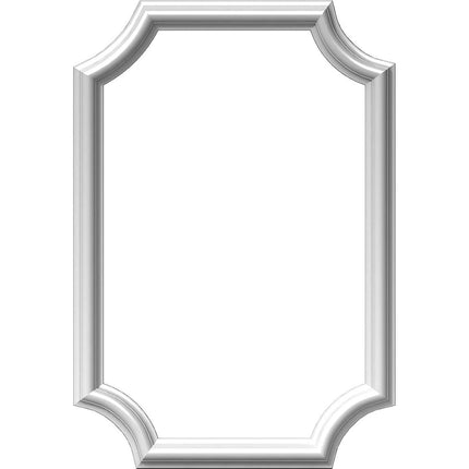 Ekena Millwork PNL16X24AS-02-CASE-4 16" W x 24" H x 1/2" P Ashford Molded Scalloped Wainscot Wall Panel (4-Pack)