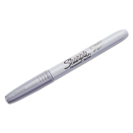 Sanford 39109PP Markers Sharpie Metallic Fine Point Permanent Marker, Silver, 4-Pack
