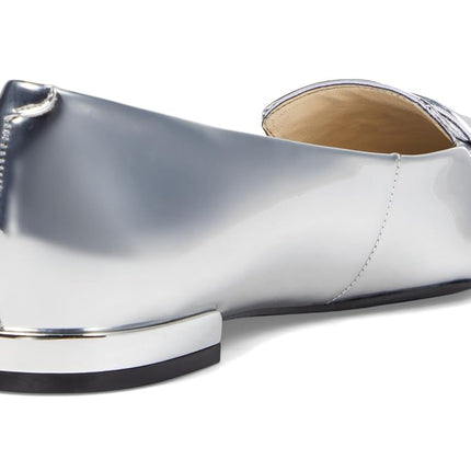 Nine West Women's LALLIN Ballet Flat, Silver 040, 6, Silver 040, 4.5 UK
