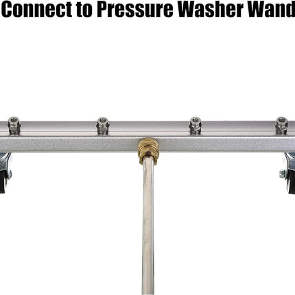 M MINGLE 13’’ Pressure Washer Undercarriage Cleaner with 2 Extension Wands