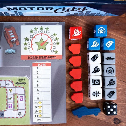 25th Century Games Motor City: Board Game - 1-4 Players | Ages 14+