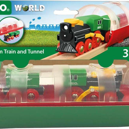 BRIO World Classic Steam Train Toy & Tunnel Kids Age 3 Years - Add On Railway Accessory