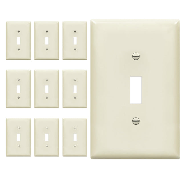 ENERLITES Toggle Light Switch Wall Plate, Gloss Fi