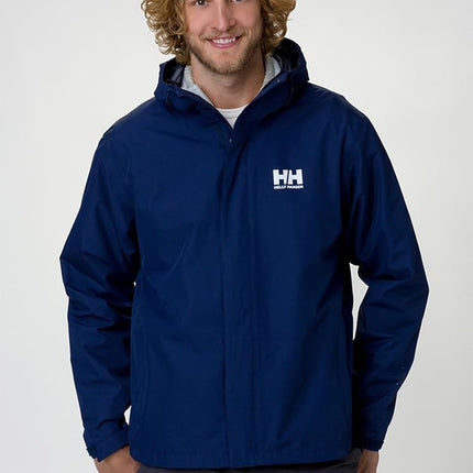 Helly Hansen Men's Seven J Waterproof Jacket, Navy, M
