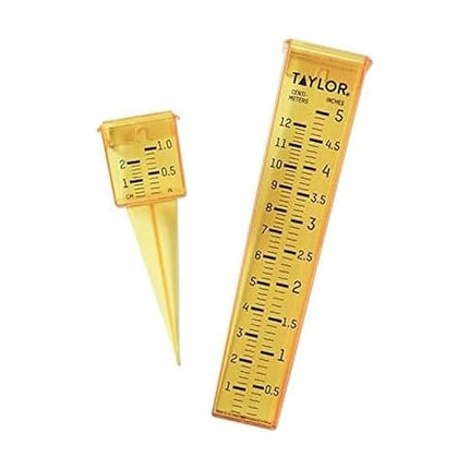 Taylor Precision Products Jauge 2 en 1 Pluie/Arroseur, Jaune