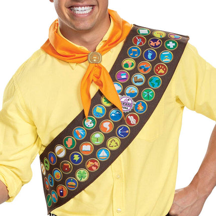 Disguise Men's Disney Pixar Up Russell Costume Accessory Kit, Adult Size, Multicolor