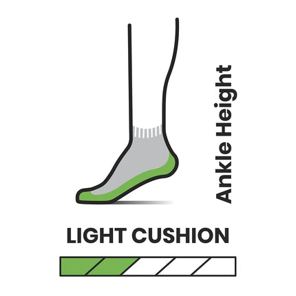 Smartwool Women's Hike Light Cushion Ankle Socks, Black, Medium