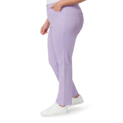 Gloria Vanderbilt Amanda Women's Jeans Classic High Rise Tapered Jeans Plus, Sweet Violet, 24