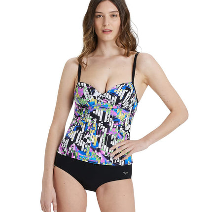 Arena Women's Carolina Bikini, Black Multi-black, 42 UK