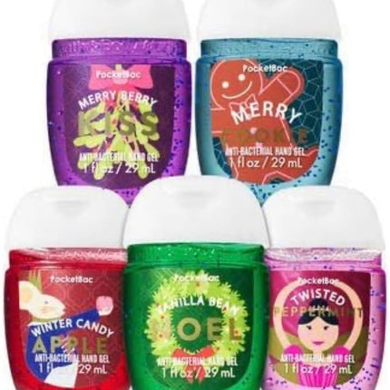 Bath & Body Works 5 Pack Pocketbac Holiday Traditi