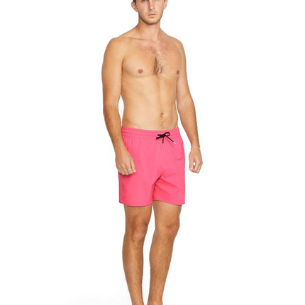 Volcom Men's Lido Solid 16" Swim Surf Trunk, Neon Pink, Medium