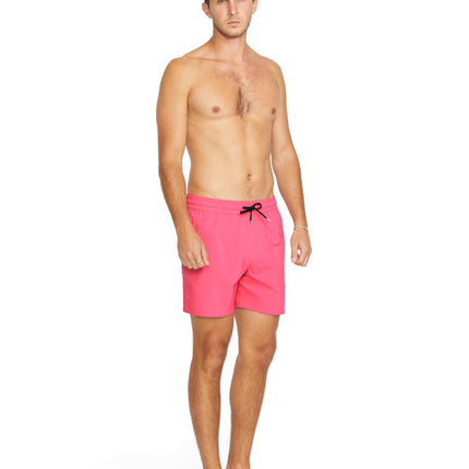 Volcom Men's Lido Solid 16" Swim Surf Trunk, Neon Pink, Medium