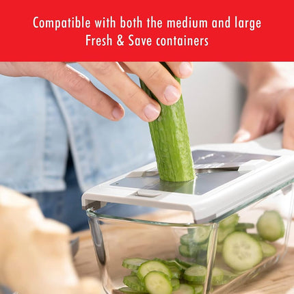 ZWILLING Z-Cut Multifunctional Grater, Mandoline, Faster Grating Technology, Zester, Rasp Grater, Slicer, Finger Guard,Grey