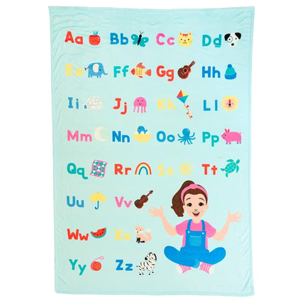 Franco Ms. Rachel Educational Adventures Bedding Super Soft Cozy Throw Blanket, 62 in x 90 in, (Officially Licensed Product) Kids