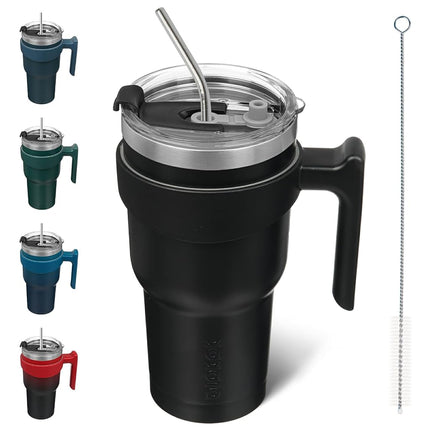 BJPKPK 900 ml Tumbler with Handle & Straw, Insulat
