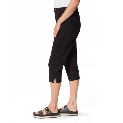 Gloria Vanderbilt Women's Size Amanda Capri Jean, Black, 18 Plus Regular