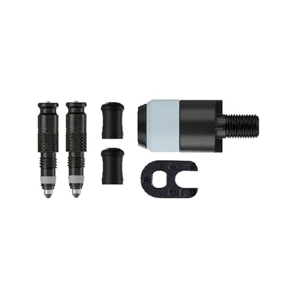 Schwalbe Clik Valve Conversion Set – Bicycle Valve Innovation for Inflating Tyres – Retrofit Kit for Presta/SV Valves with Pump Head Adapter