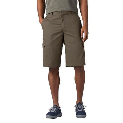 Dickies Mens Flex Relaxed Fit Cargo Shorts, Mushroom, 36 Regular