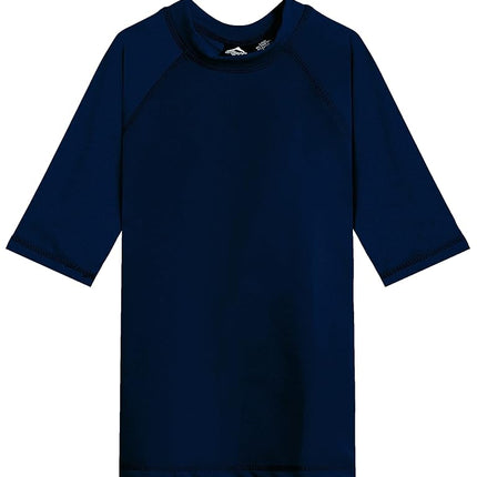 Kanu Surf Little Boys' Toddler Fiji UPF 50+ Sun Protective Rashguard, Navy, 3T