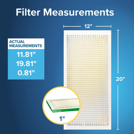 Filtrete 719-4 Dust Pollen PD Filter 12x20x1