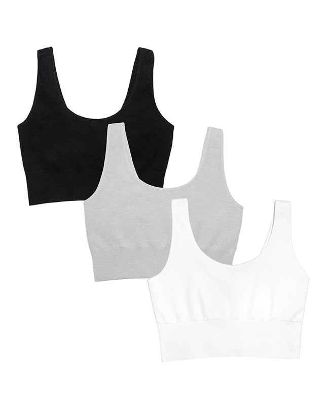 Fruit of the Loom Women's Built-up sports bras, Bl