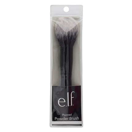 e.l.f. Pointed Powder Brush, Vegan Makeup Tool, Tapered End, For Flawless Contouring & Highlighting